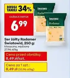 Biedronka Ser radamer wędzony Światowid oferta