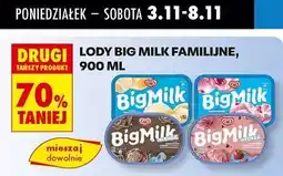Biedronka Lody truskawka Algida Big Milk oferta