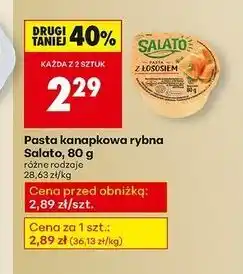 Biedronka Pasta z łososiem i szczypiorkiem Salato oferta