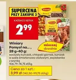 Biedronka Zapiekanka makaronowa z szynką Winiary Pomysł Na oferta