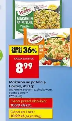 Biedronka Makaron na patelnię penne z sosem serowym Hortex oferta