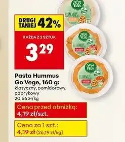 Biedronka Hummus pomidorowy Govege oferta