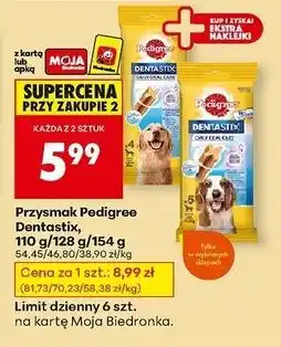 Biedronka Przysmak dla psa duże rasy Pedigree Dentastix oferta