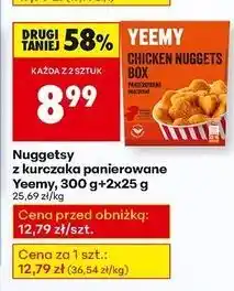 Biedronka Box nuggetsy z kurczaka + 2 sosy 25 g Yeemy oferta
