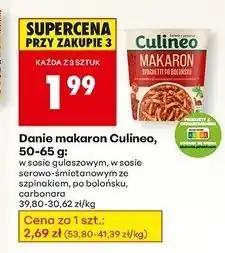 Biedronka Makaron po carbonara Culineo oferta