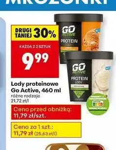 Biedronka Lody proteinowe słony karmel Go Active oferta