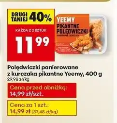 Biedronka Polędwiczki z kurczaka pikantne Yeemy oferta