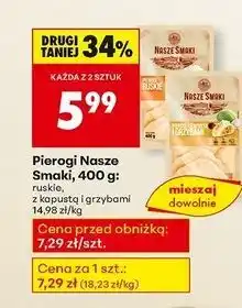 Biedronka Pierogi z kapustą i grzybami Nasze Smaki oferta
