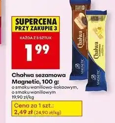 Biedronka Chałwa sezamowa o waniliowo-kakaowa Magnetic oferta