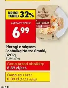 Biedronka Pierogi z mięsem i cebulką Nasze Smaki oferta