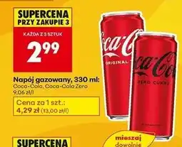 Biedronka Napój Coca-Cola Zero oferta