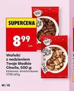 Biedronka Wafle czekoladowe Twoje Słodkie Chwile oferta