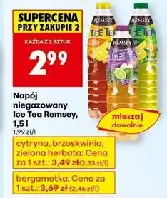 Biedronka Napój z ekstraktem czarnej herbaty bergamot Remsey Ice Tea oferta