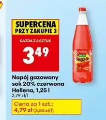 Biedronka Oranżada czerwona Hellena oferta