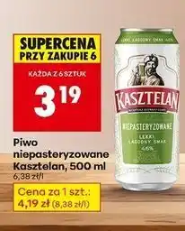 Biedronka Piwo Kasztelan Niepasteryzowane oferta