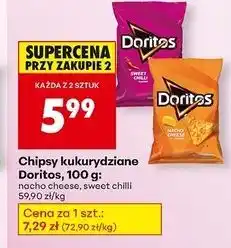 Biedronka Chipsy kukurydziane sweet chili heat Doritos oferta