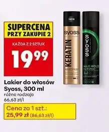 Biedronka Lakier do włosów Syoss Max Hold oferta