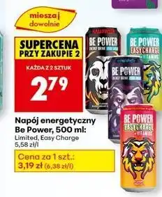 Biedronka Napój energetyczny zero Be Power oferta