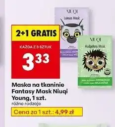 Biedronka Maseczka na tkaninie dzielny jeżyk Niuqi Fantasy Mask oferta