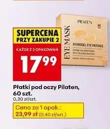 Biedronka Płatki pod oczy z kolagenem i złotem Pilaten oferta
