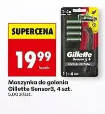 Biedronka Maszynka do golenia + 4 wkłady specjal edition Gillette Sensor 3 oferta