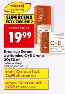 Biedronka Krem koncentrat rewitalizujący na dzień/noc Lirene C+E Pro Vitamin Energy oferta