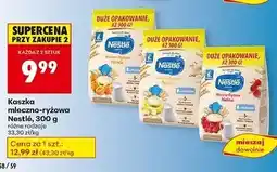 Biedronka Kaszka mleczno-ryżowa malinowa Nestle oferta