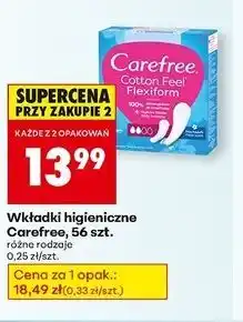 Biedronka Wkładki cotton flexiform Carefree oferta