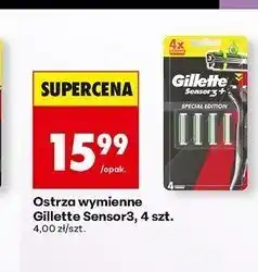 Biedronka Ostrza wymienne Gillette Sensor 3 oferta
