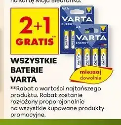 Biedronka Baterie aaa Varta oferta