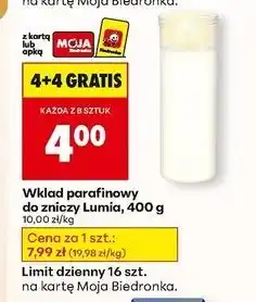 Biedronka Wkład parafinowy 400 g Lumia oferta
