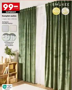 Biedronka Zasłony strukturalne na przelotkach 140 x 250 cm Smukee oferta
