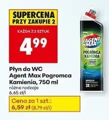 Biedronka Płyn do wc pogromca kamienia zielony Agent Max oferta