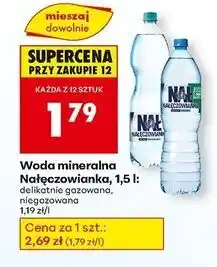 Biedronka Woda delikatnie gazowana Nałęczowianka oferta
