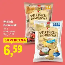 Lidl Chipsy Wiejskie Ziemniaczki różne rodzaje oferta