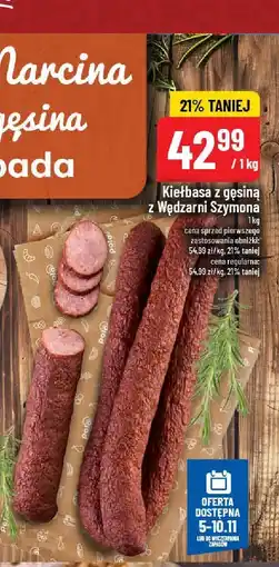 Polomarket Kiełbasa z gęsiną z Wędzarni Szymona Wędzarnia Szymona oferta