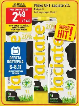 Polomarket Mleko UHT Łaciate 2% 1 l oferta