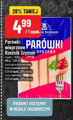 Polomarket Parówki wieprzowe Rzeźnik Szymon oferta