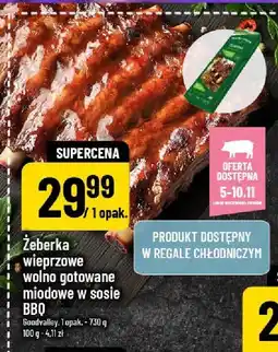 Polomarket Żeberka wieprzowe wolno gotowane miodowe w sosie BBQ GoodValley oferta