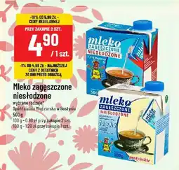 Polomarket Mleko zagęszczone niesłodzone wybrane rodzaje Spółdzielnia Mleczarska w Gostyninie, 500 g oferta