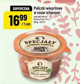 Polomarket Policzki wieprzowe w sosie własnym wybrane rodzaje Michna Food, 190 g oferta