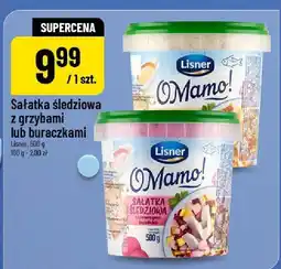 Polomarket Sałatka śledziowa z grzybami lub buraczkami Lisner O Mamo! oferta