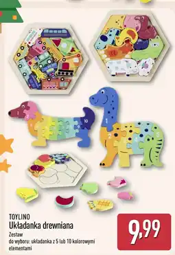 ALDI Układanka drewniana Toylino oferta