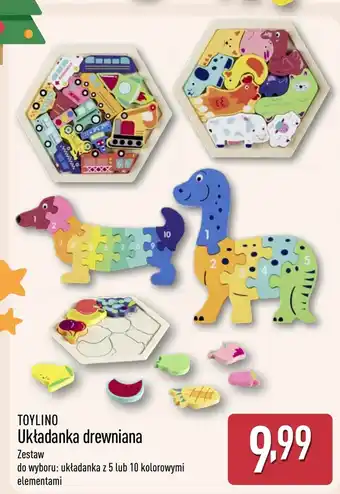 ALDI Układanka drewniana Toylino oferta