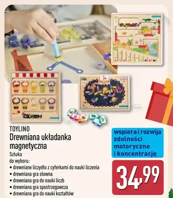 ALDI Układanka drewniana Toylino oferta
