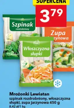 Lewiatan Mrożonki - szpinak, włoszczyzna oferta