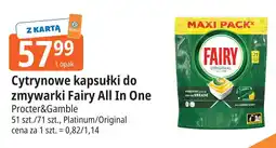 E.Leclerc Tabletki do zmywarek lemon Fairy Platinum oferta