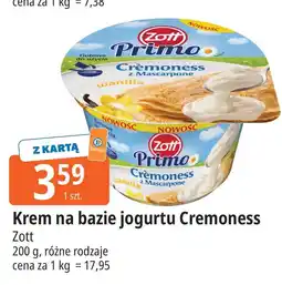 E.Leclerc Krem jogurtowy z mascarpone o smaku waniliowym Zott Primo oferta