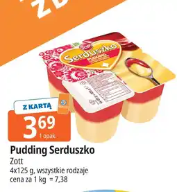 E.Leclerc Pudding waniliowy z sosem malinowym Zott Serduszko oferta