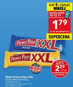 Lewiatan Wafel Prince Polo XXL Mleczne oferta